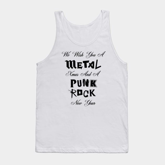 We Wish You A Metal Christmas Tank Top by Byway Design